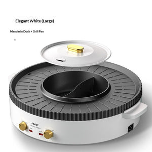 Experience the Ultimate Indoor Cooking with Our Electric Hot Pot and Grill Combo