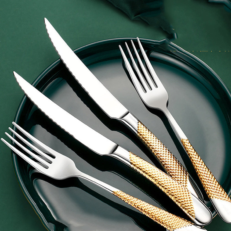 Discover the Elegance of the Creative Household Stainless Steel Cutlery Set
