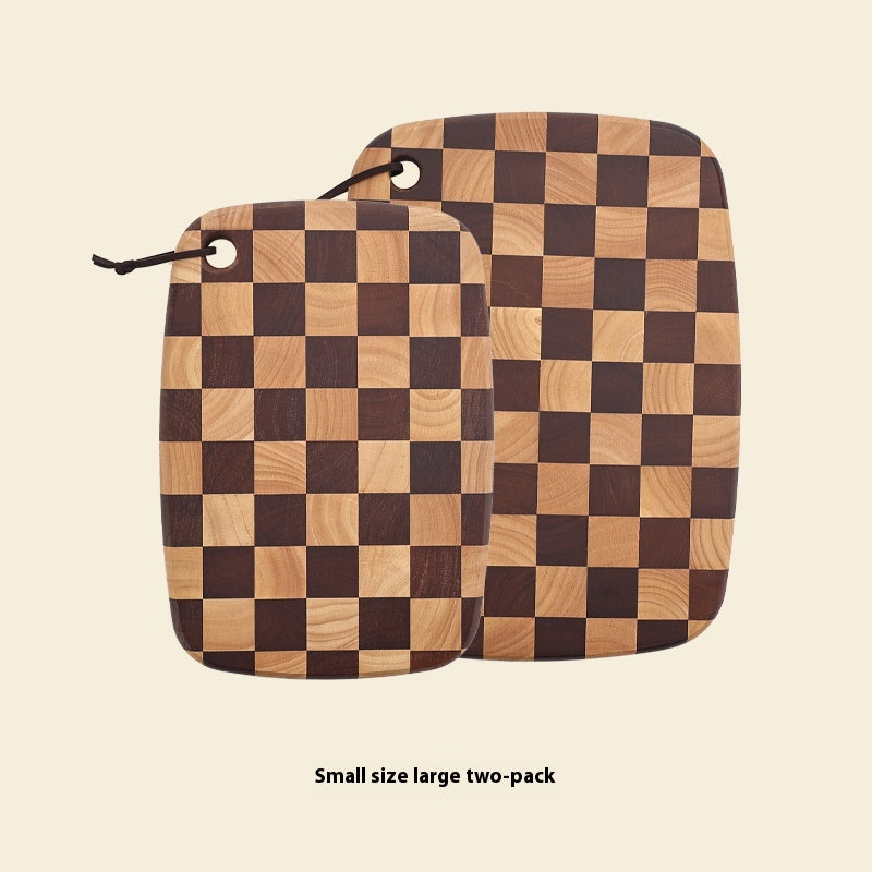 Elevate Your Culinary Experience with Our Acacia Mangium Solid Wood Chessboard Grid Cutting Board