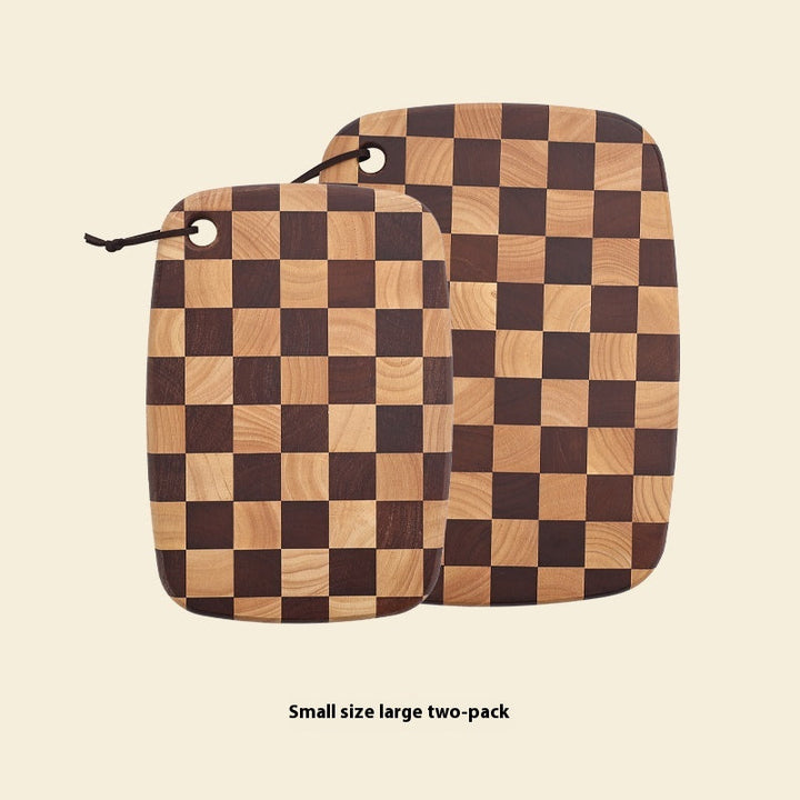 Elevate Your Culinary Experience with Our Acacia Mangium Solid Wood Chessboard Grid Cutting Board