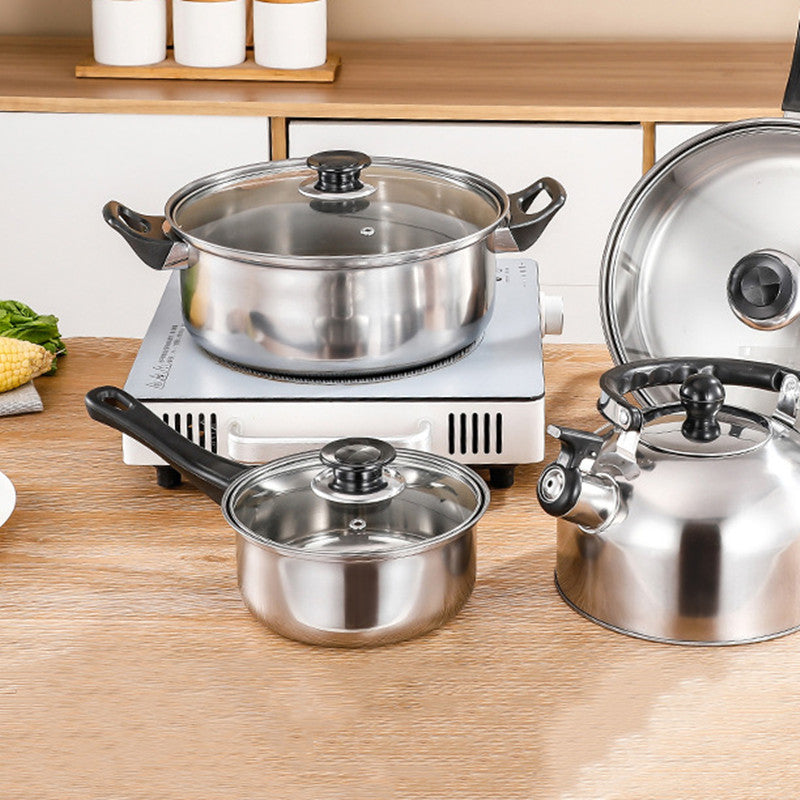 Discover the Ultimate Cooking Companion: Stainless Steel Pot Set